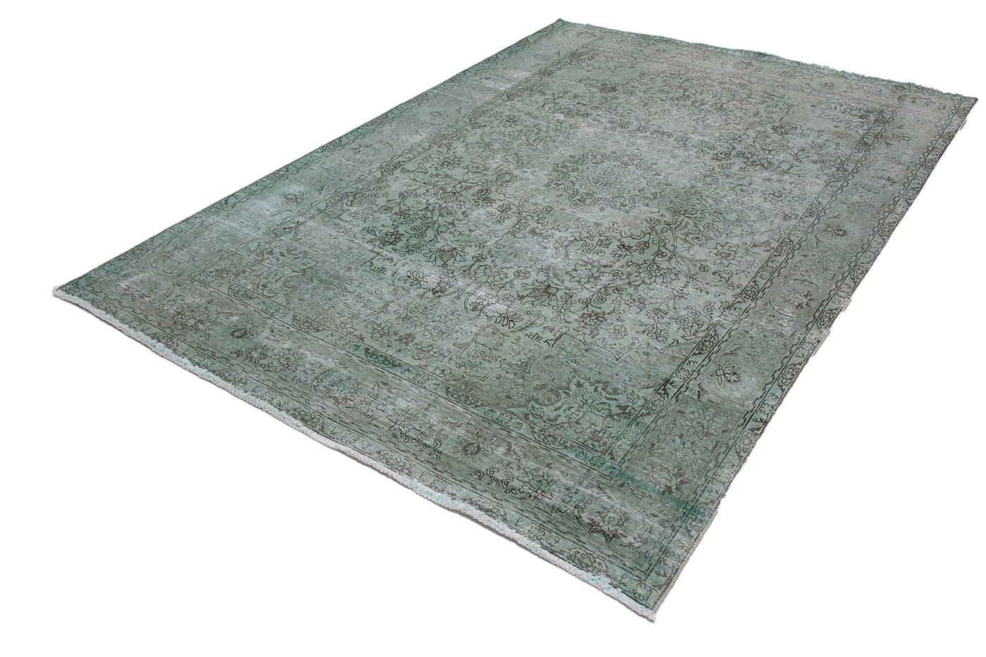 Vintage Overdyed Persian Rug – Cerulean Haze