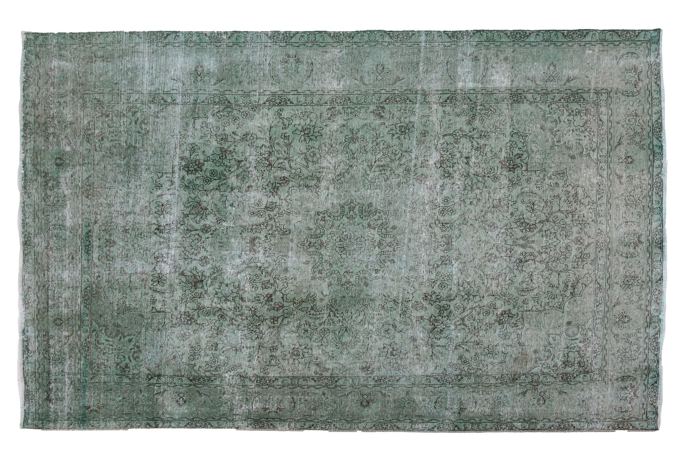 Vintage Overdyed Persian Rug – Cerulean Haze