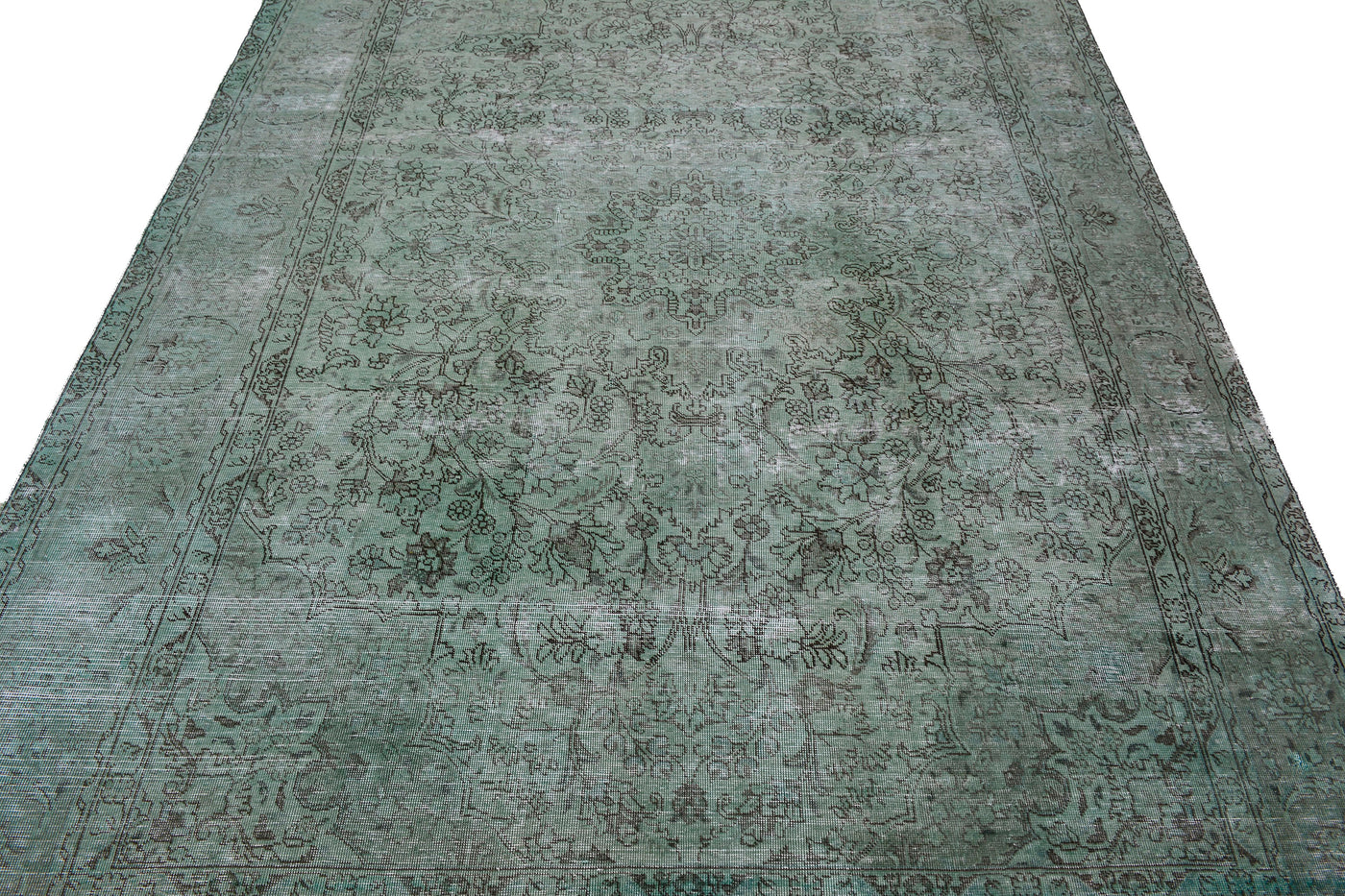 Vintage Overdyed Persian Rug – Cerulean Haze