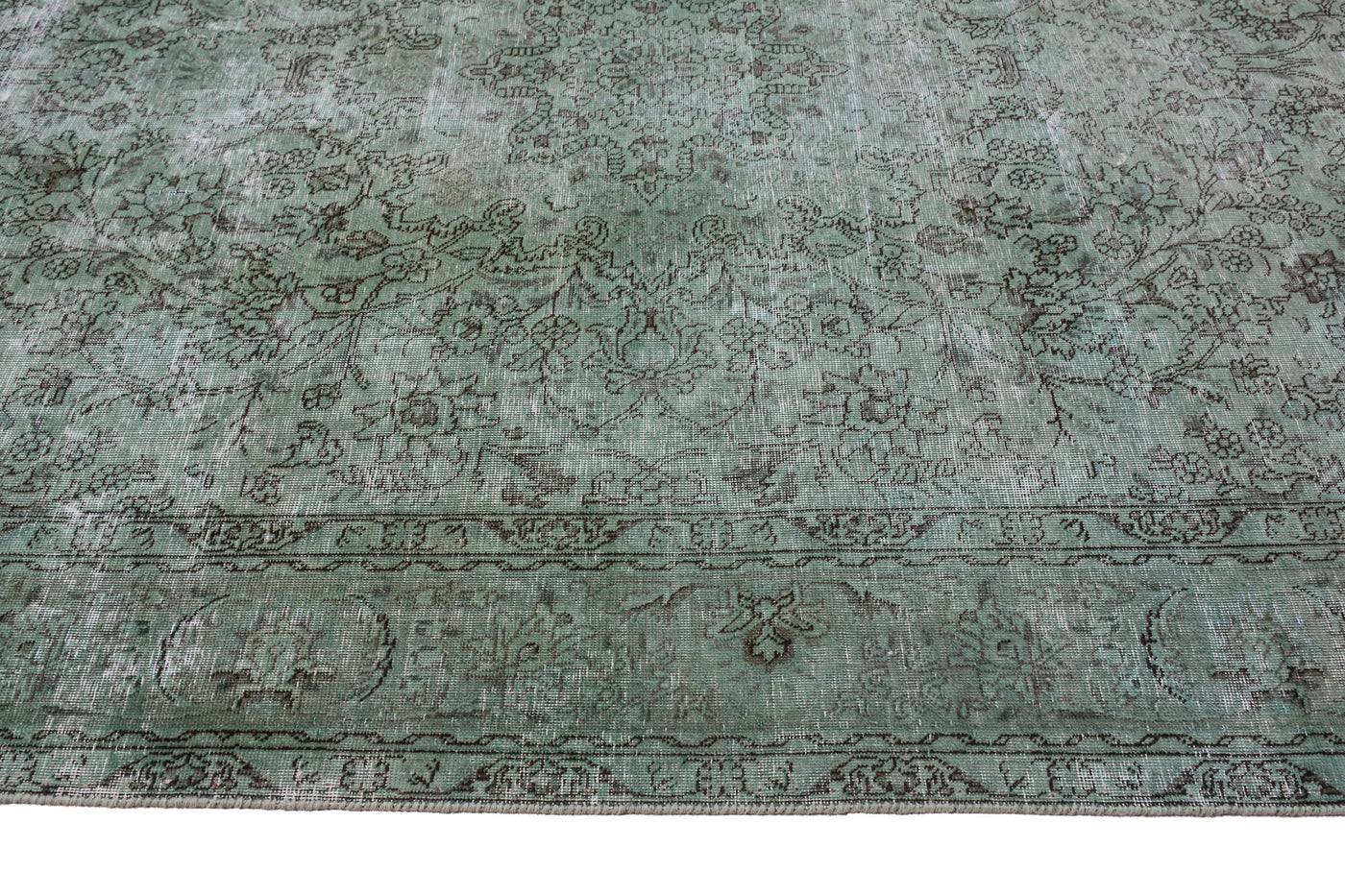 Vintage Overdyed Persian Rug – Cerulean Haze