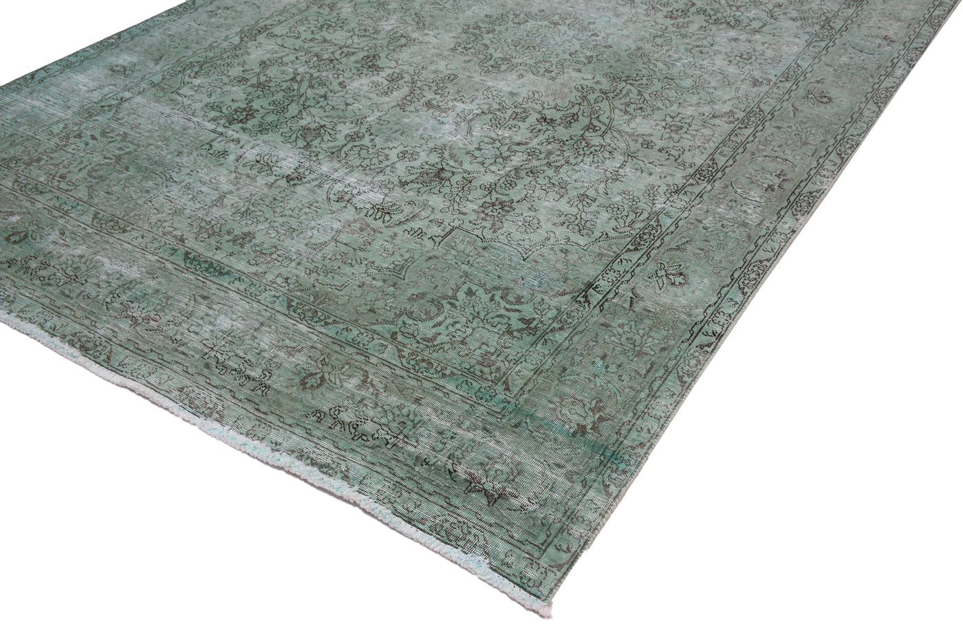 Vintage Overdyed Persian Rug – Cerulean Haze