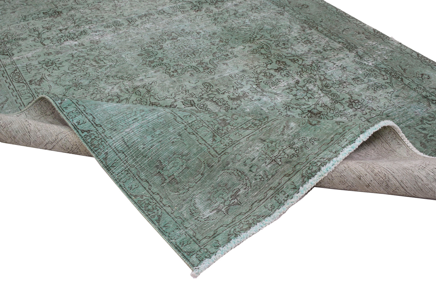 Vintage Overdyed Persian Rug – Cerulean Haze