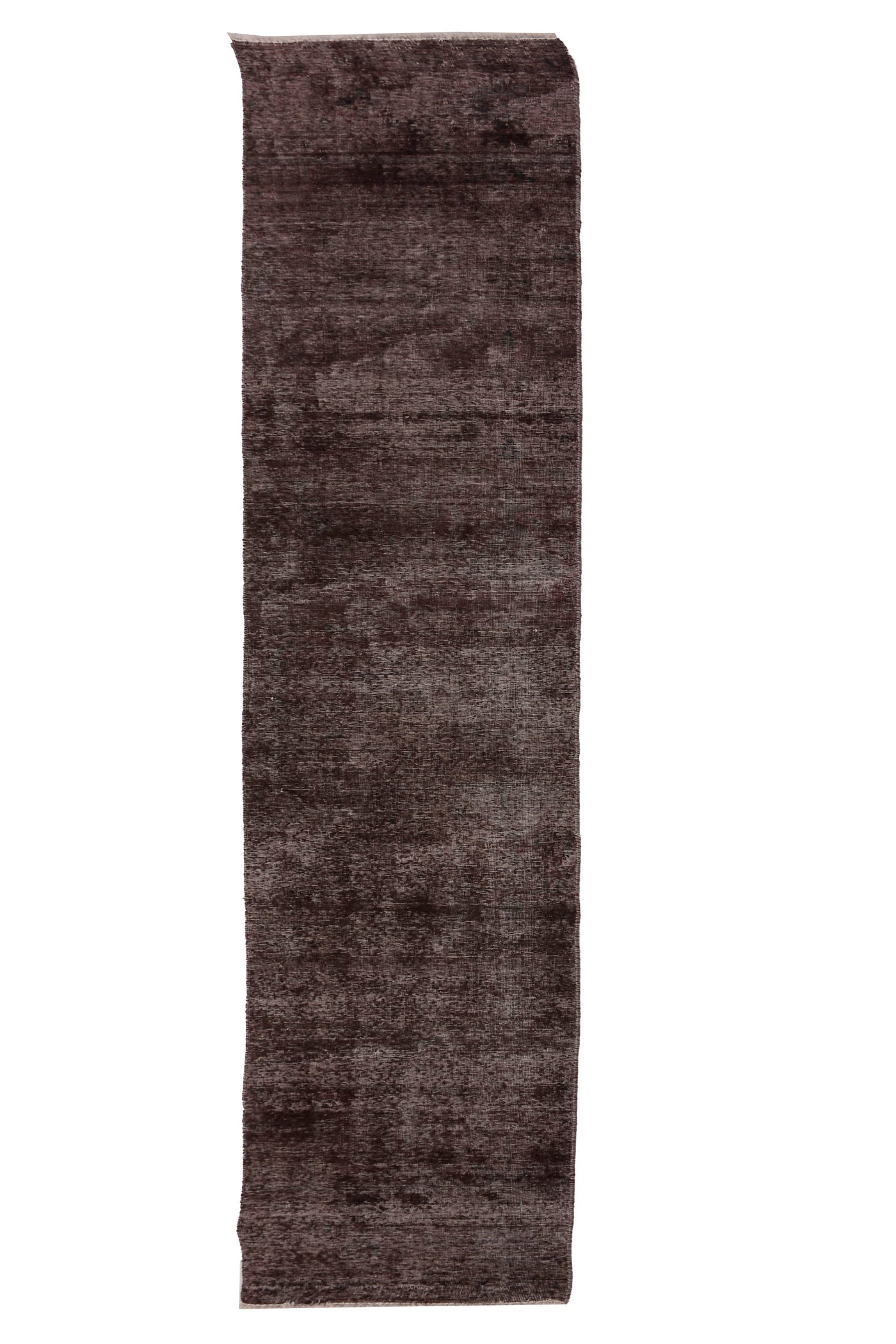 Vintage Overdyed Persian Runner Rug – Graphite Mist