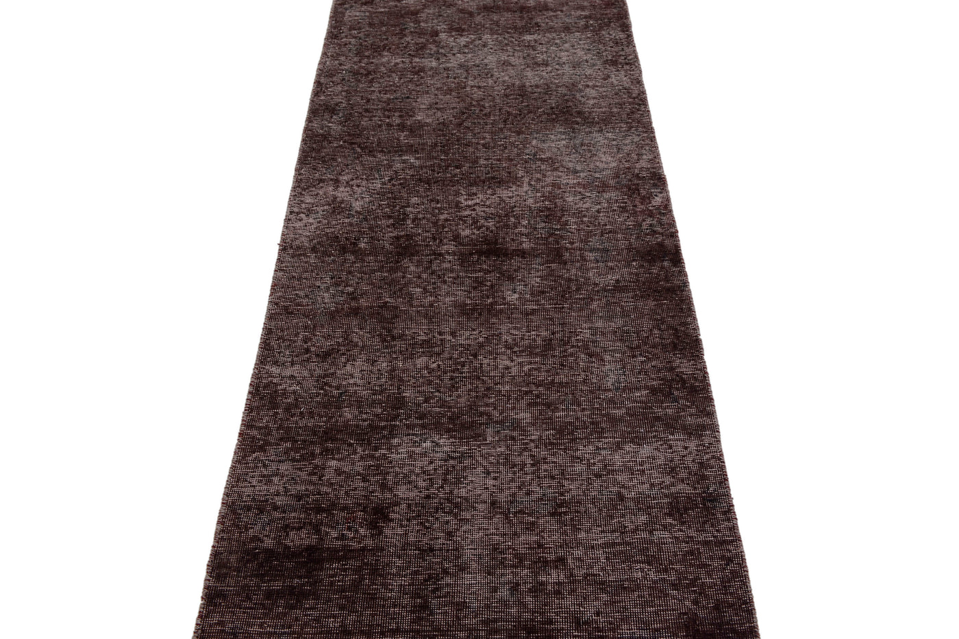 Vintage Overdyed Persian Runner Rug – Graphite Mist