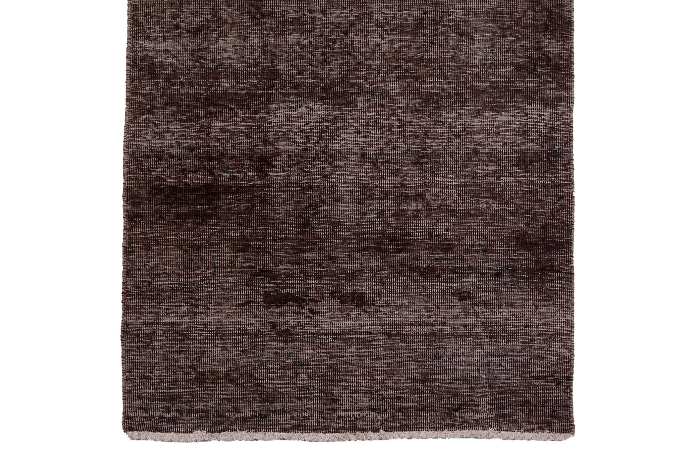 Vintage Overdyed Persian Runner Rug – Graphite Mist