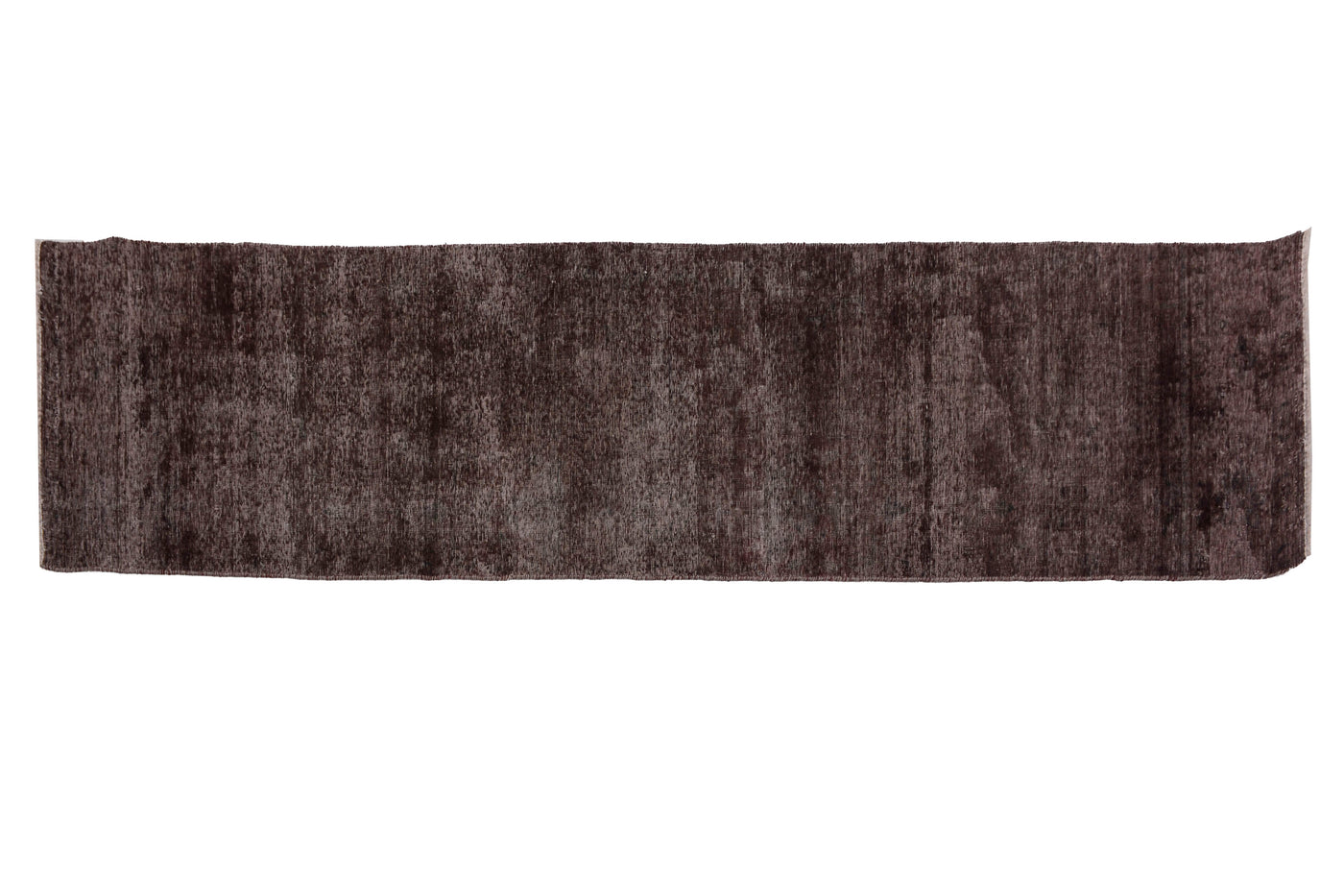 Vintage Overdyed Persian Runner Rug – Graphite Mist