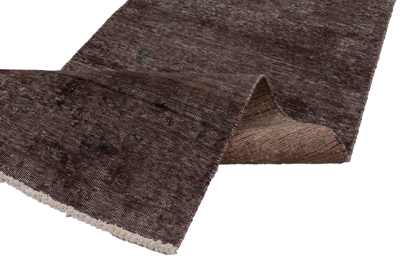 Vintage Overdyed Persian Runner Rug – Graphite Mist