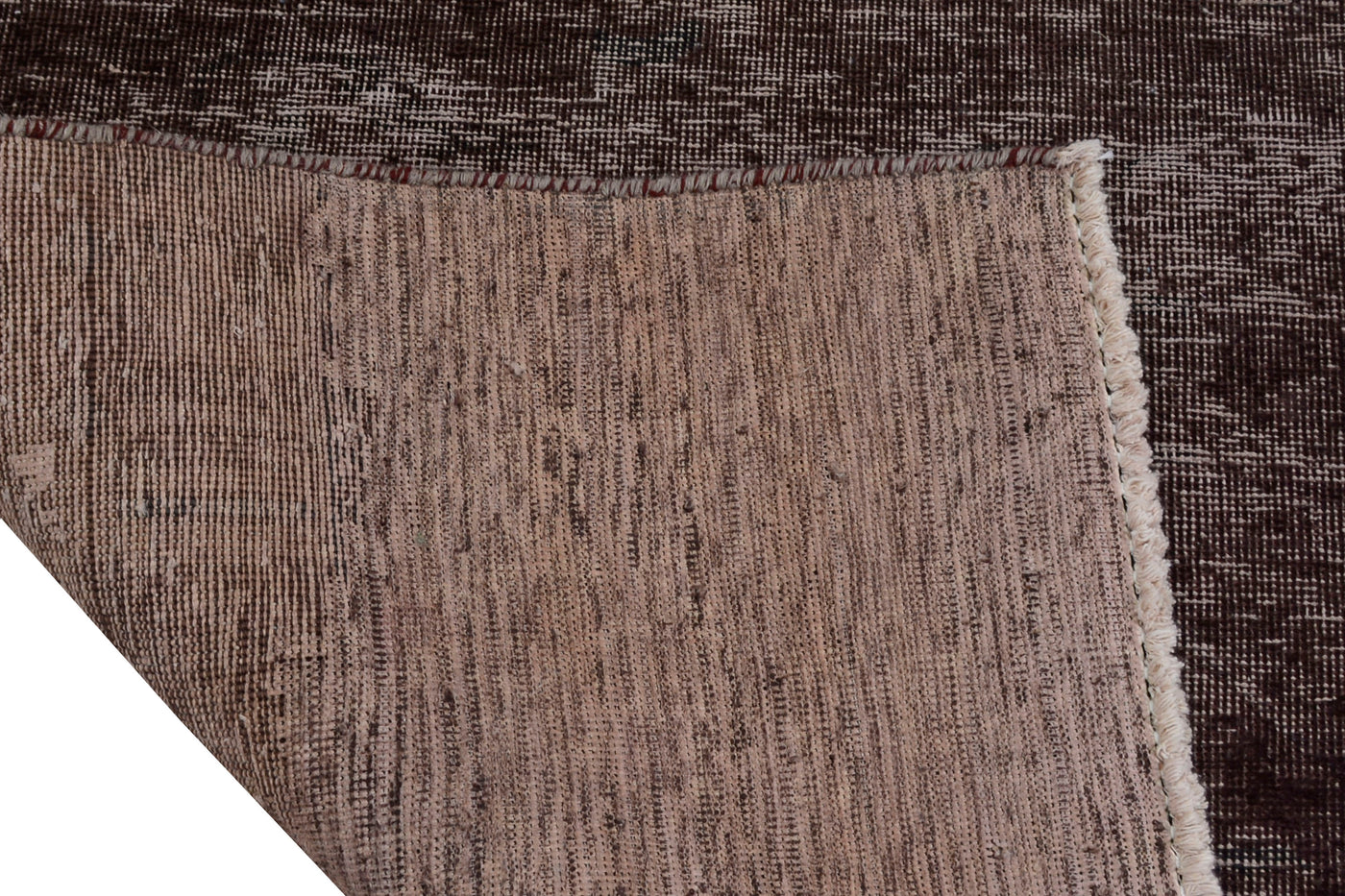 Vintage Overdyed Persian Runner Rug – Graphite Mist