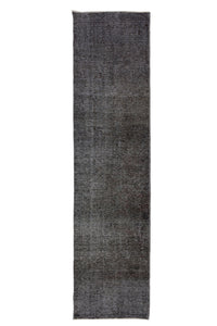 OVERDYED Vintage Persian Runner, 83 x 337 cm