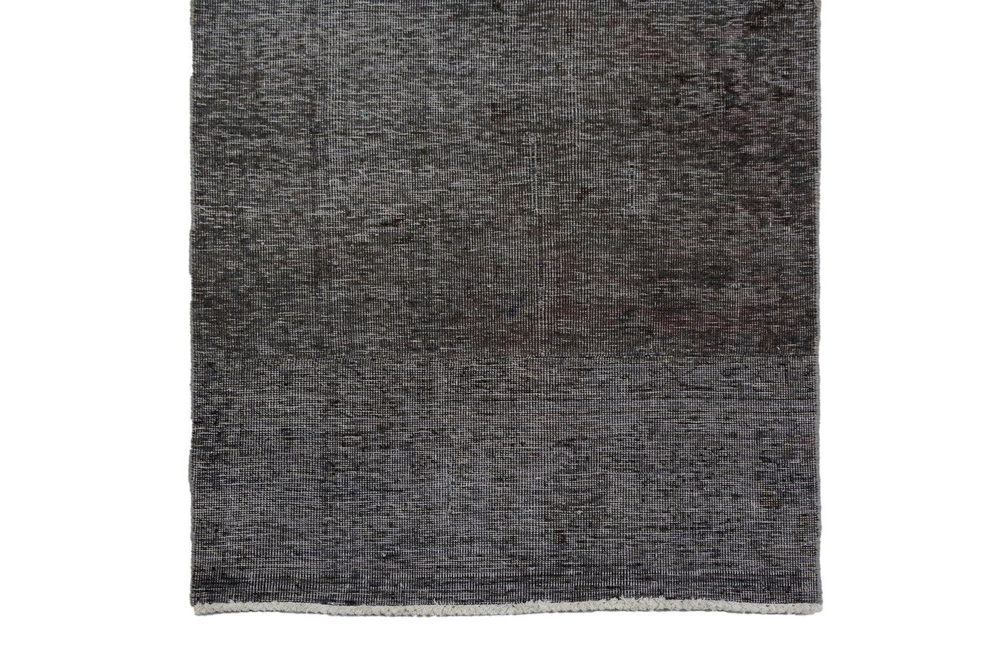 Vintage Overdyed Persian Runner Rug – Graphite Aura