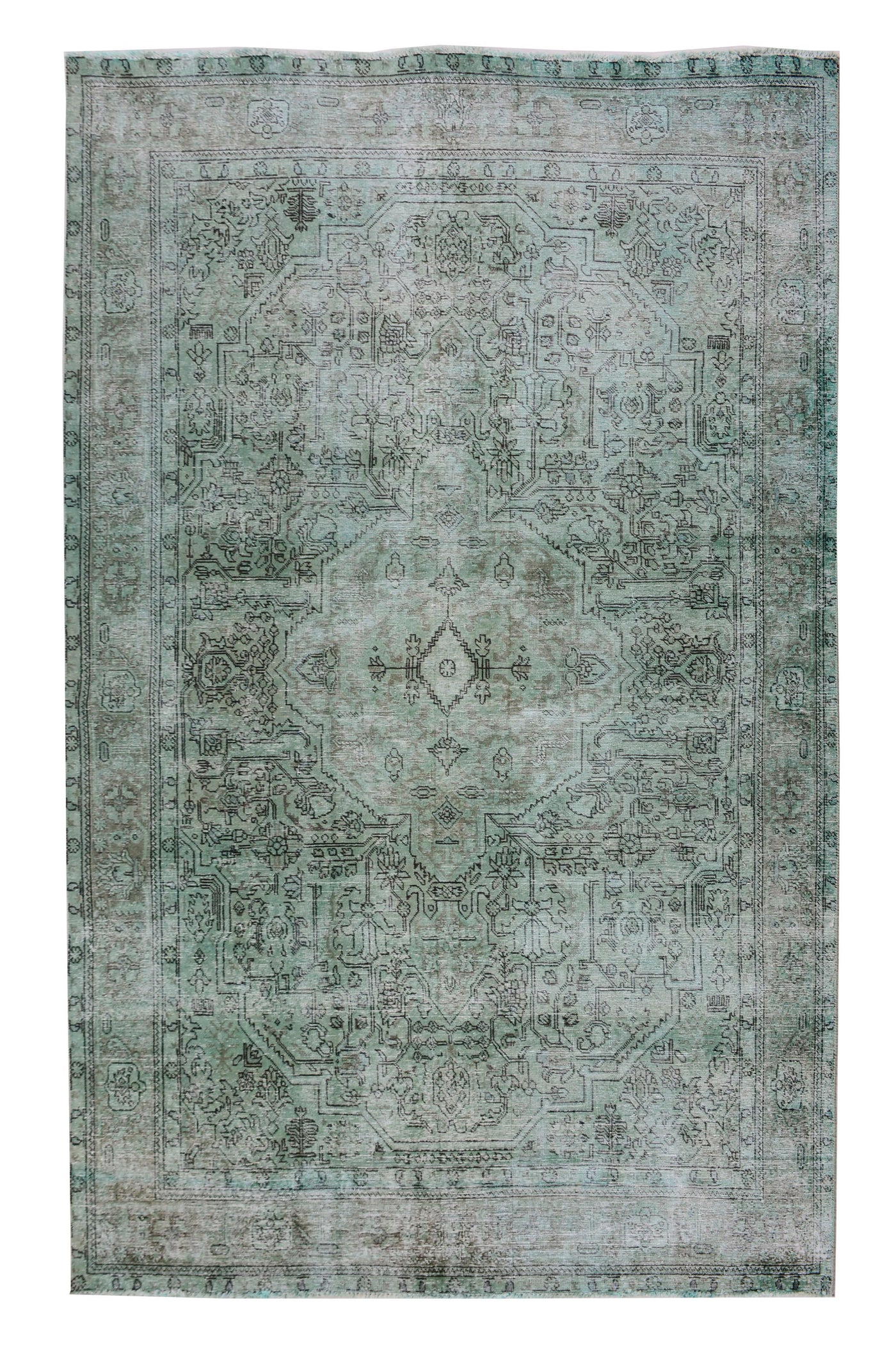 Vintage Overdyed Persian Rug – Marine Mirage
