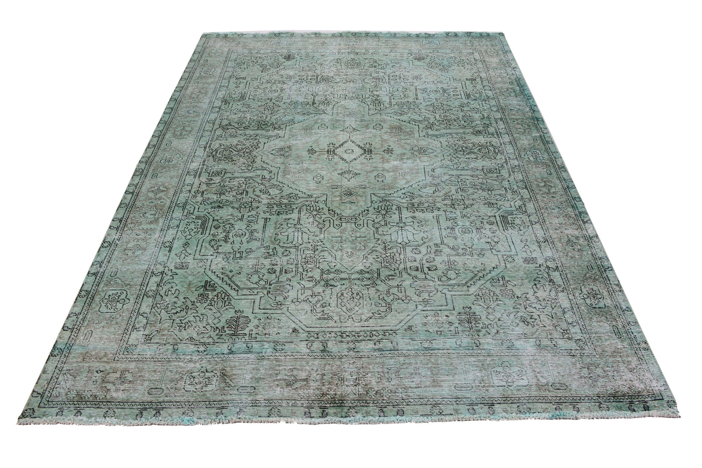 Vintage Overdyed Persian Rug – Marine Mirage