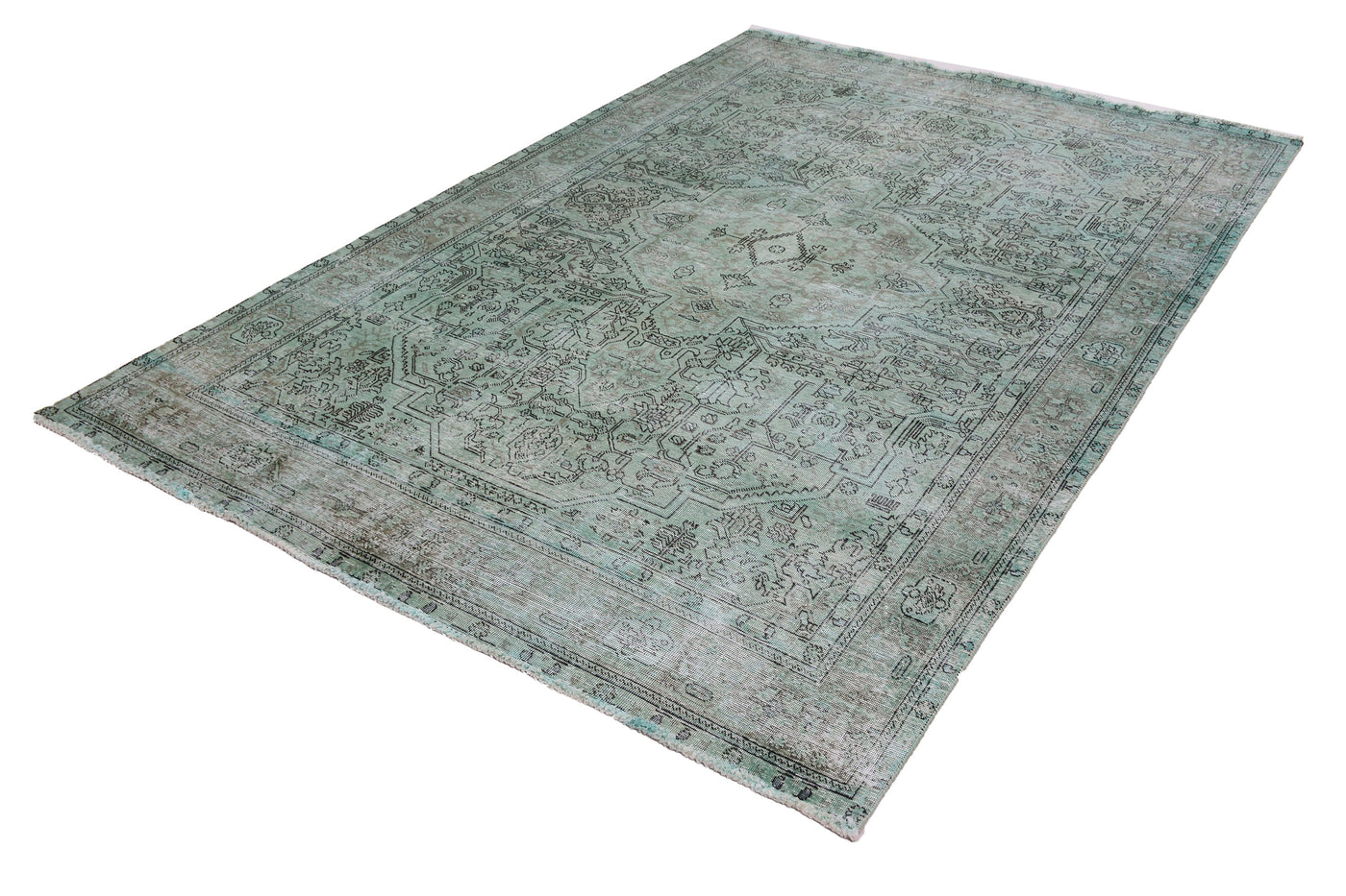 Vintage Overdyed Persian Rug – Marine Mirage