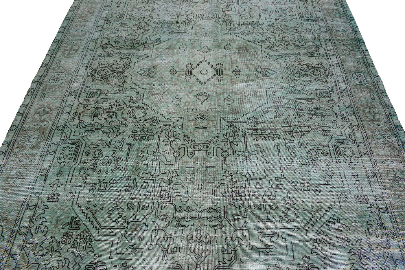 Vintage Overdyed Persian Rug – Marine Mirage