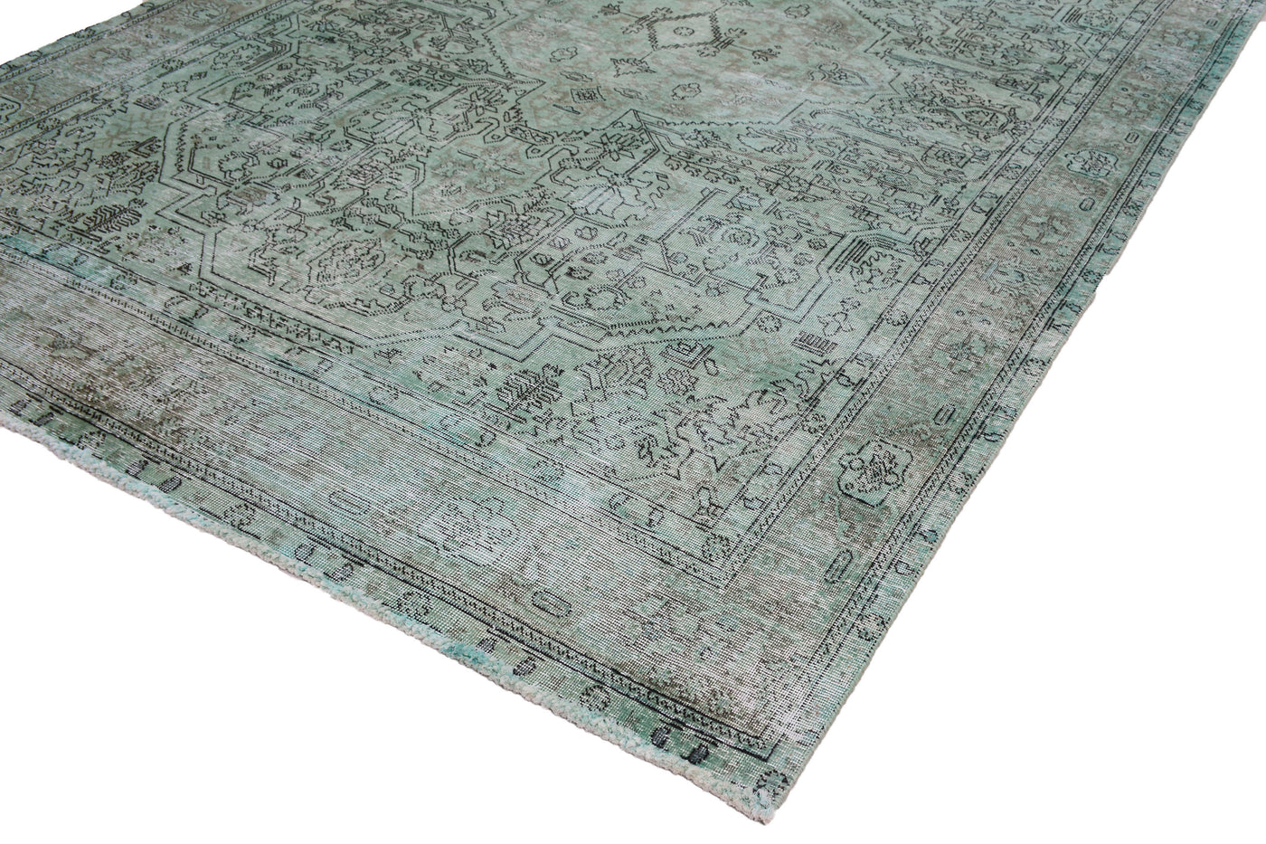 Vintage Overdyed Persian Rug – Marine Mirage