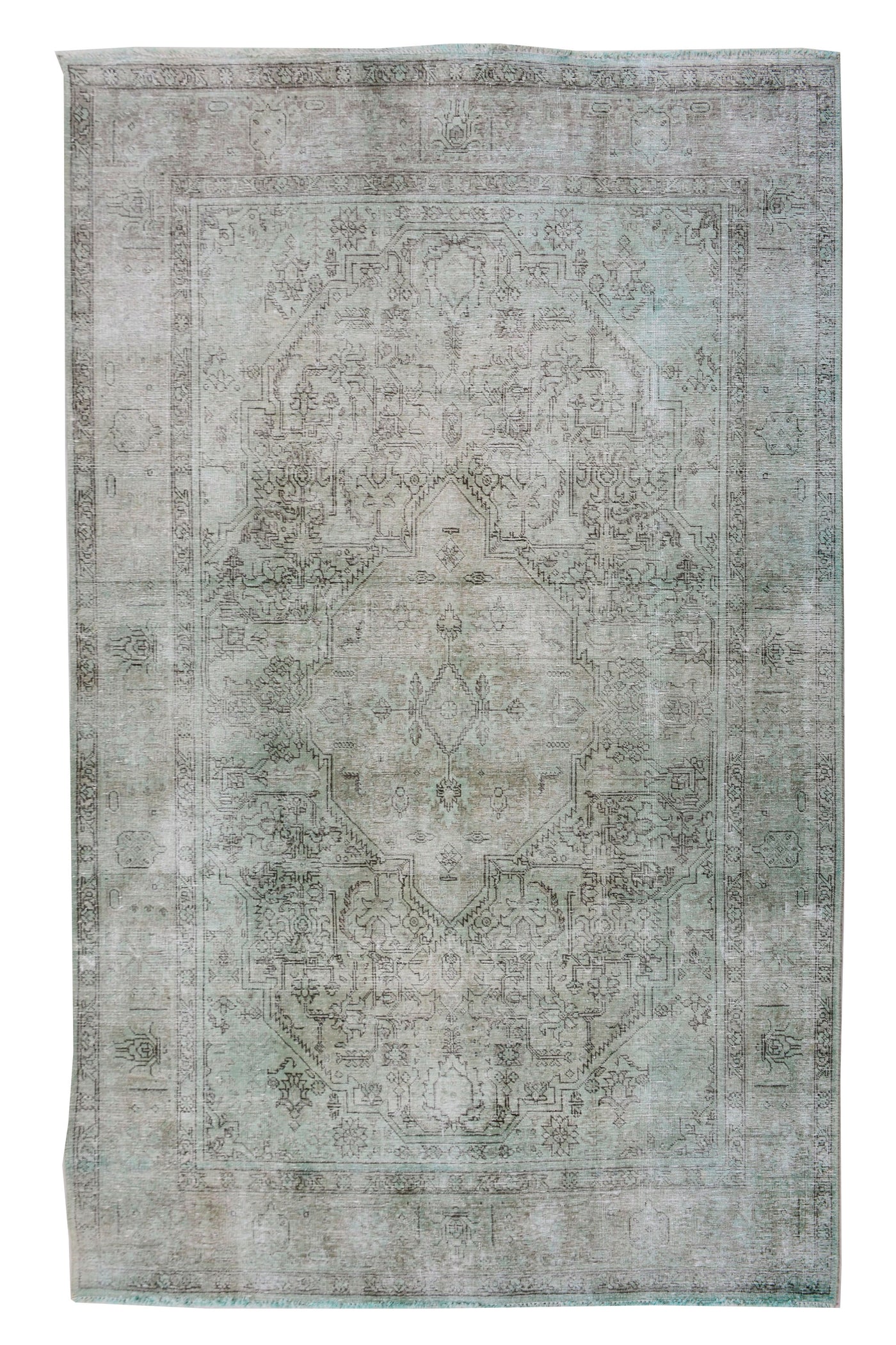 Vintage Overdyed Persian Rug – Parchment Echo