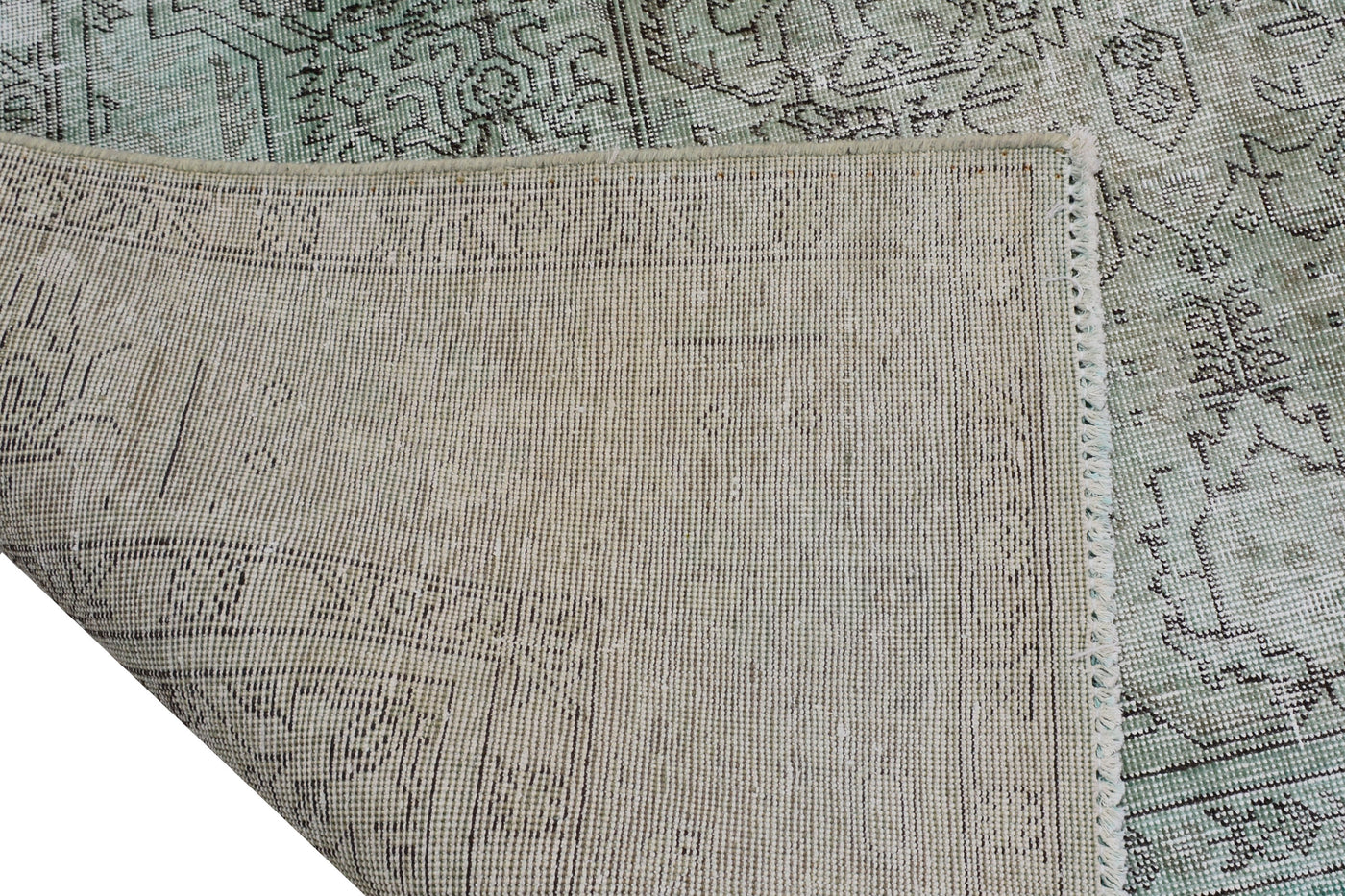 Vintage Overdyed Persian Rug – Parchment Echo
