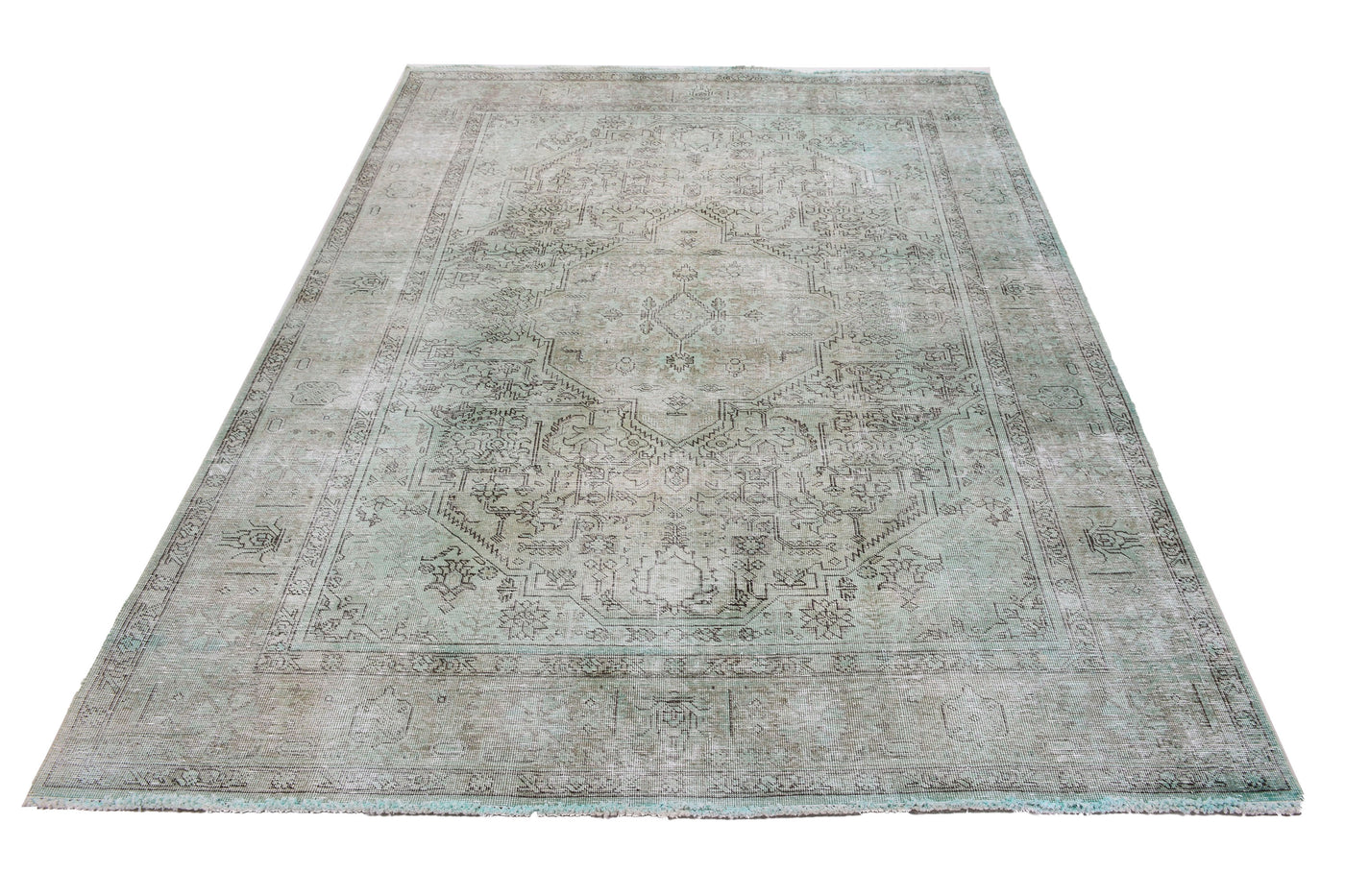 Vintage Overdyed Persian Rug – Parchment Echo