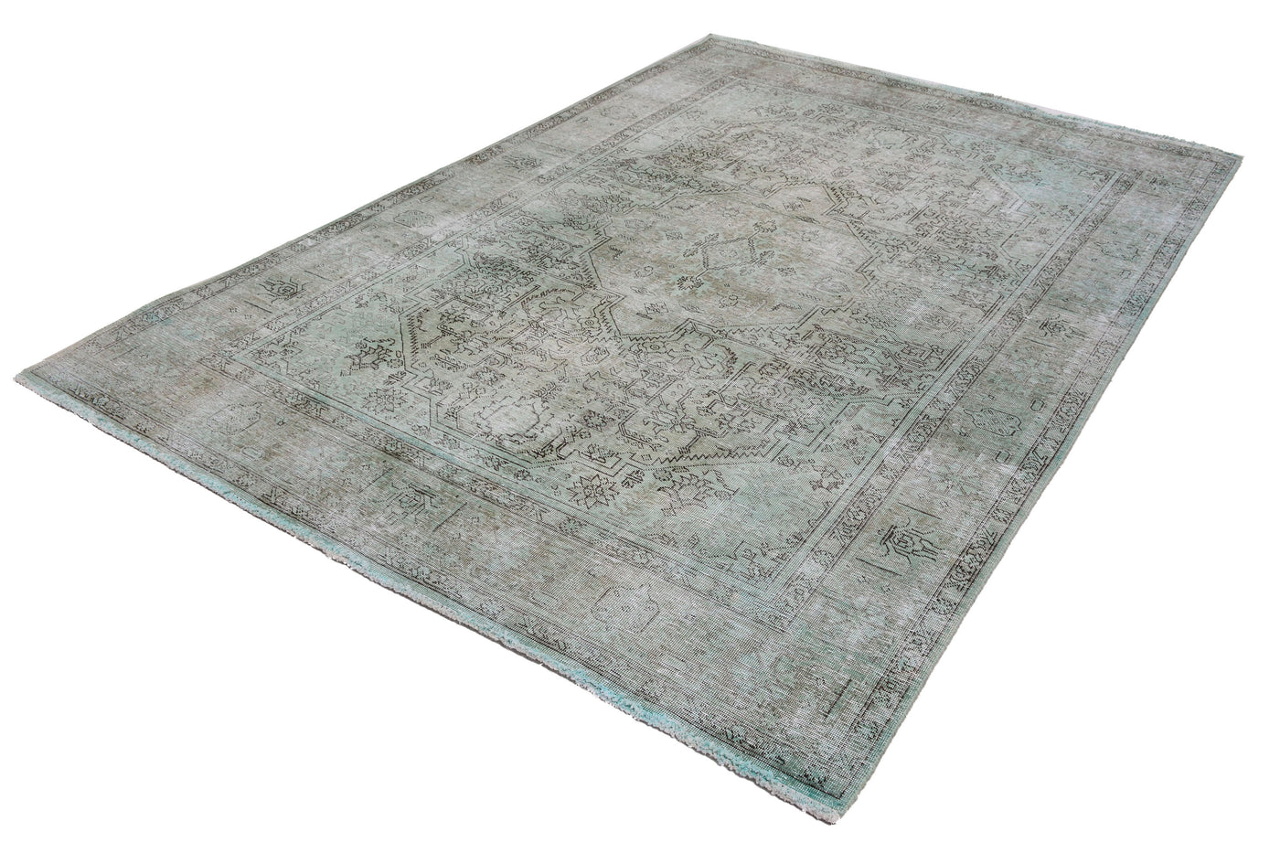 Vintage Overdyed Persian Rug – Parchment Echo
