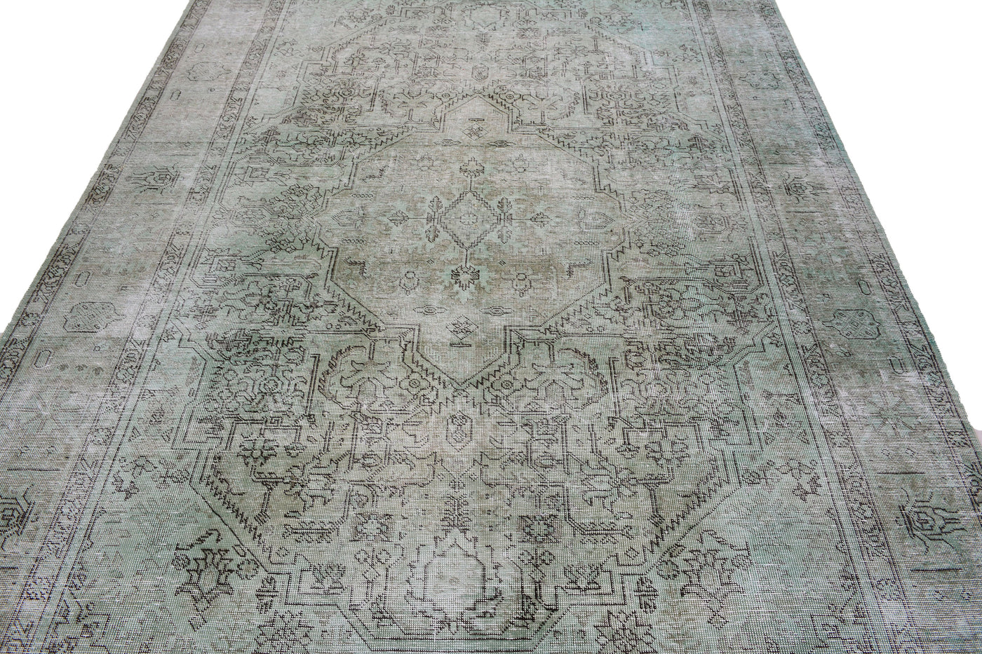 Vintage Overdyed Persian Rug – Parchment Echo