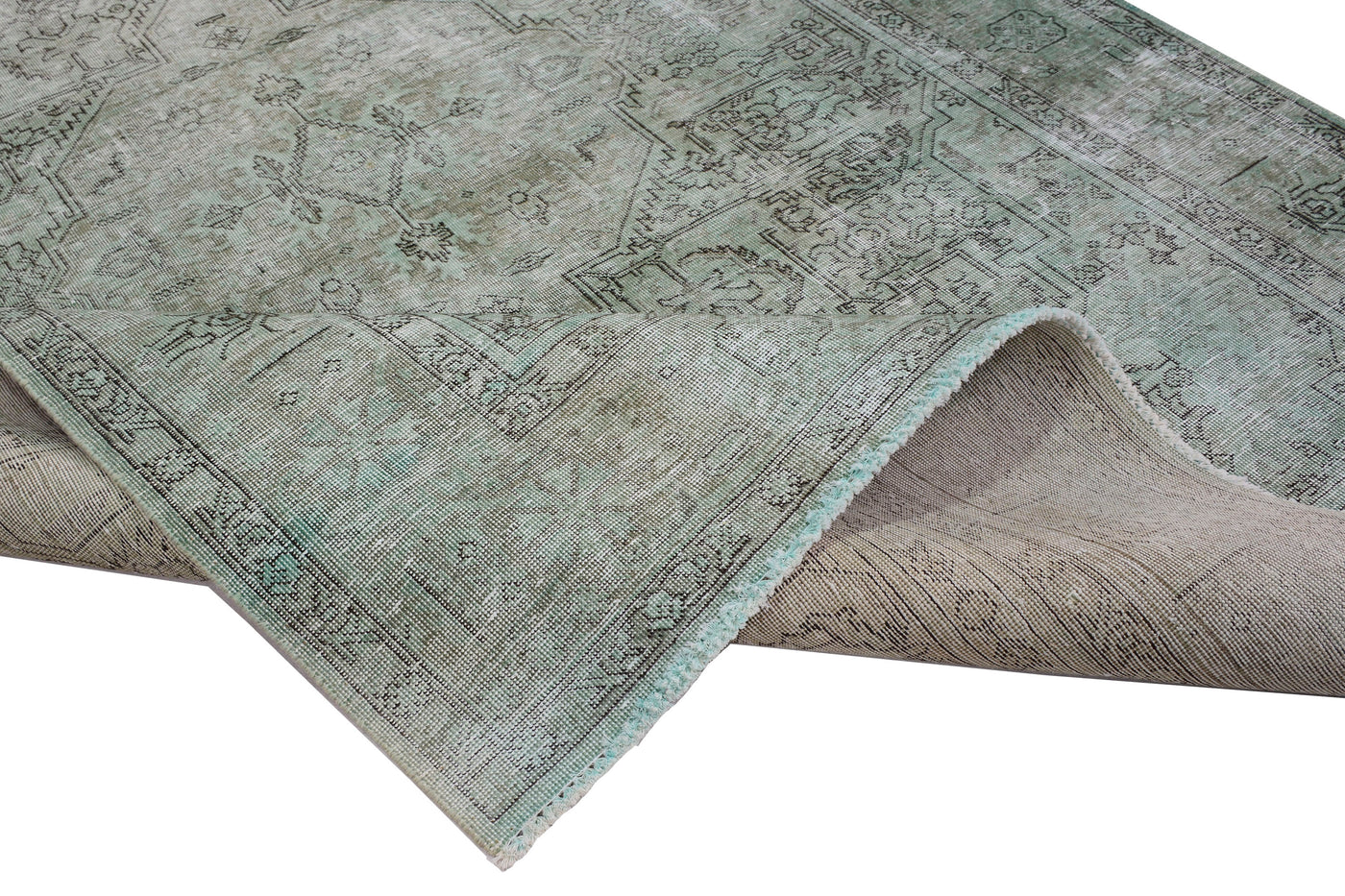 Vintage Overdyed Persian Rug – Parchment Echo