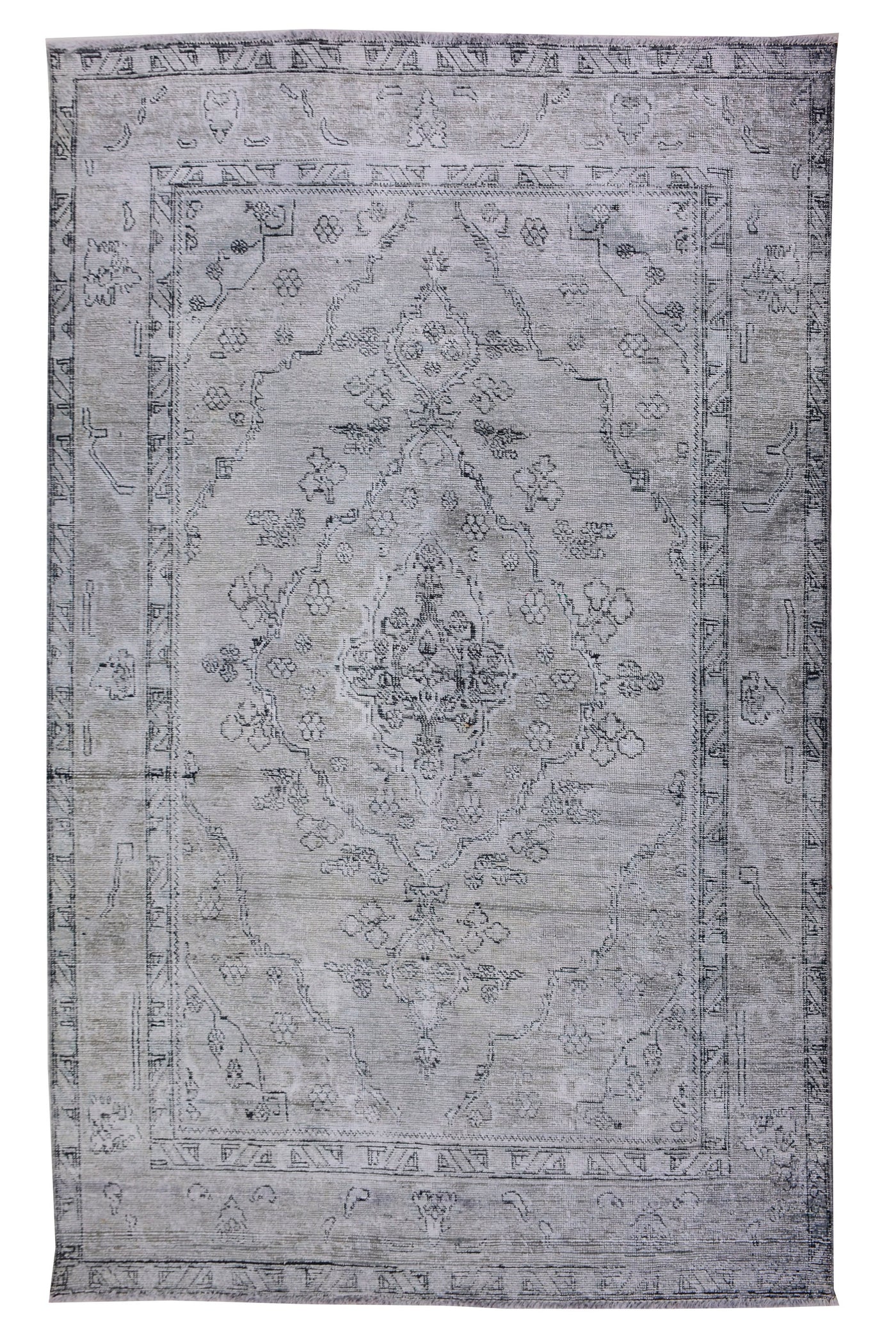 Vintage Overdyed Persian Rug – Wheat Echo