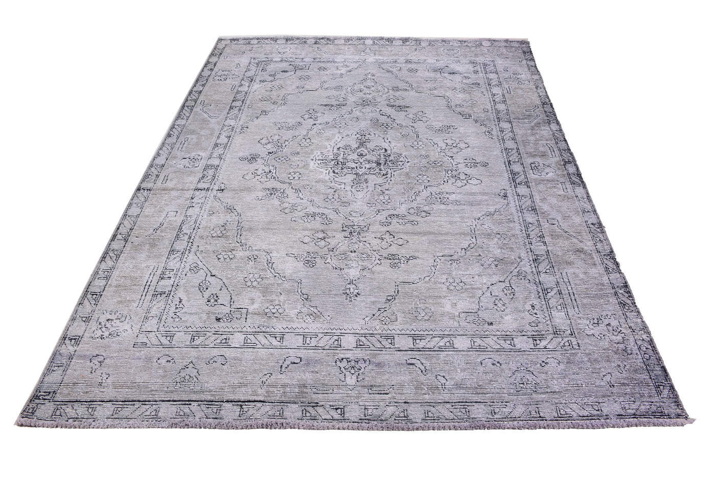 Vintage Overdyed Persian Rug – Wheat Echo