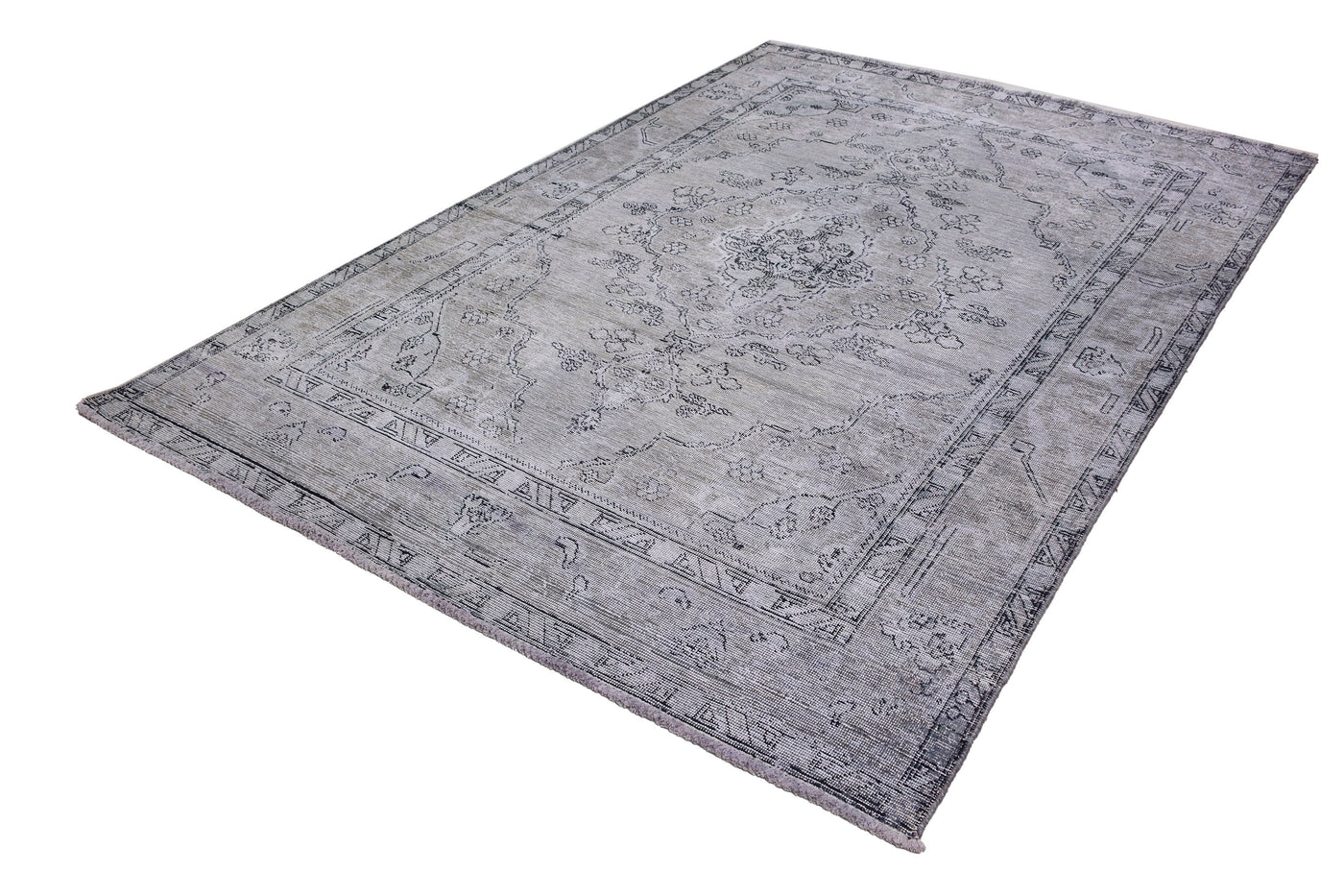 Vintage Overdyed Persian Rug – Wheat Echo