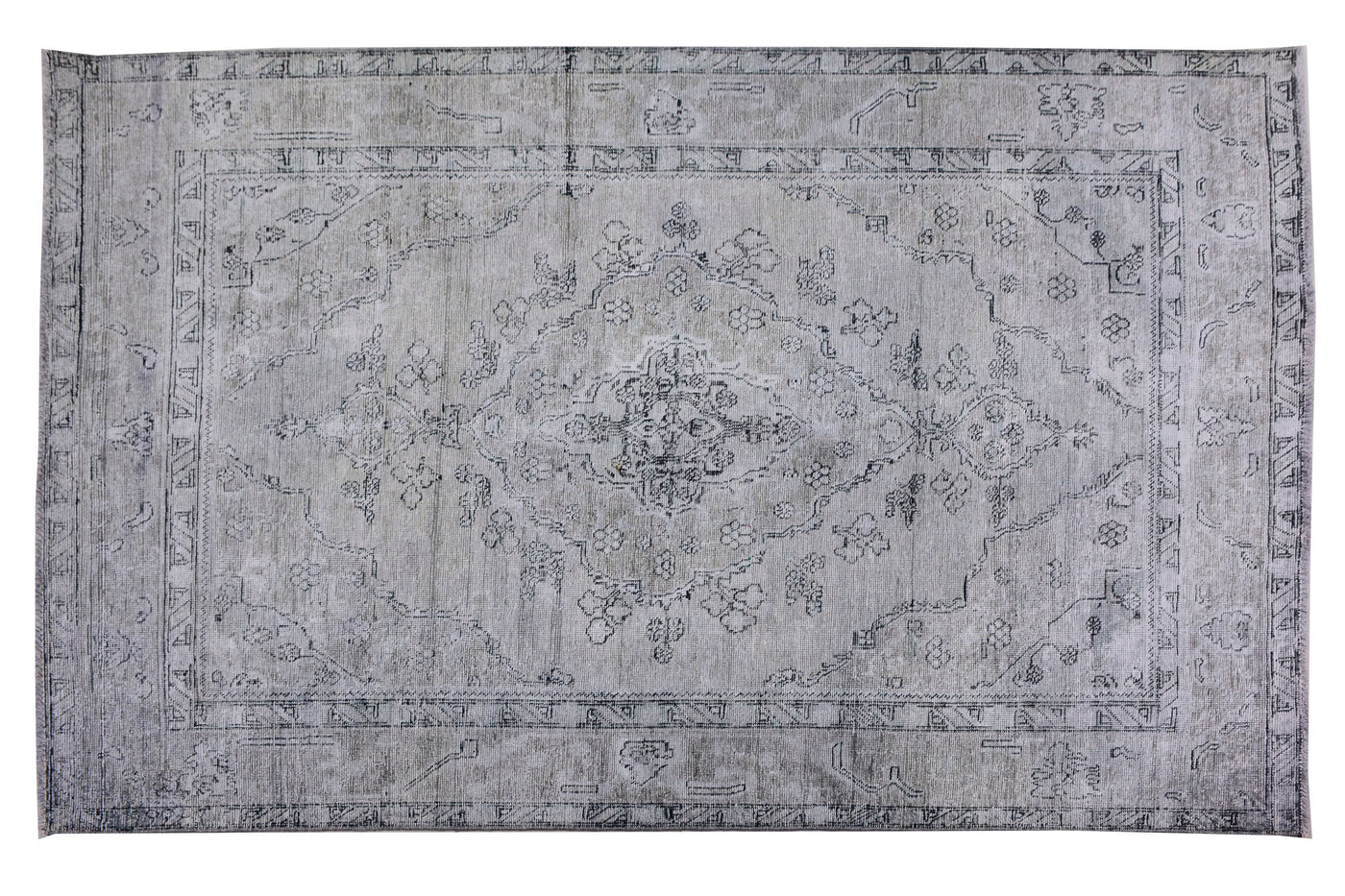 Vintage Overdyed Persian Rug – Wheat Echo