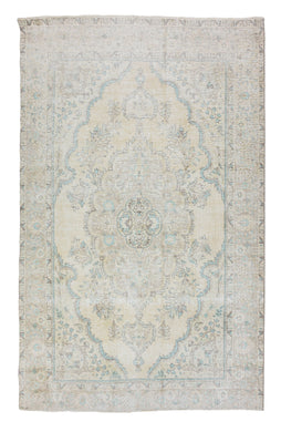 Stone-washed Vintage Persian Rug, 190 x 265 cm
