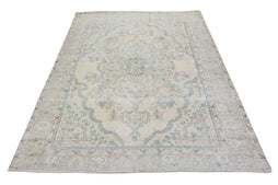 Stone-washed Vintage Persian Rug, 190 x 265 cm