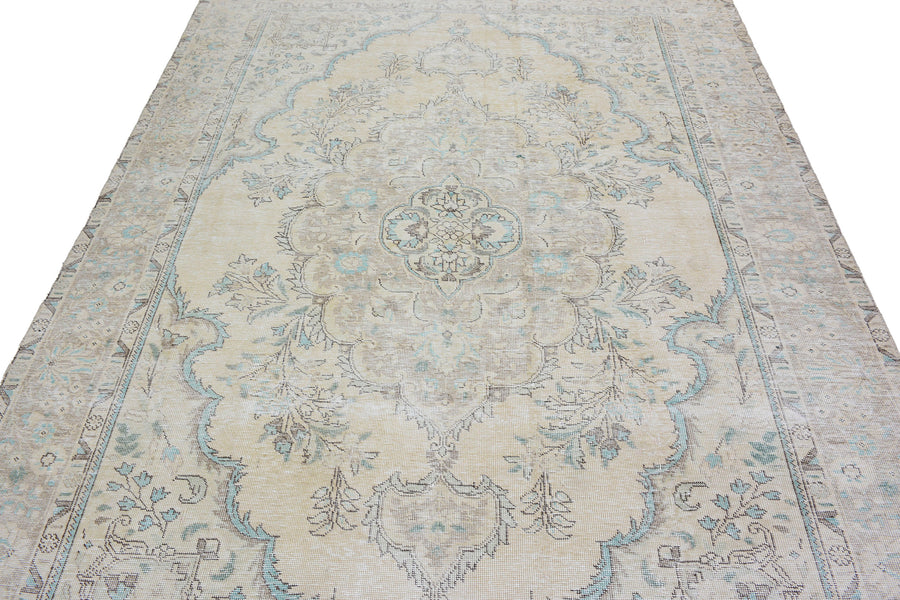 Stone-washed Vintage Persian Rug, 190 x 265 cm