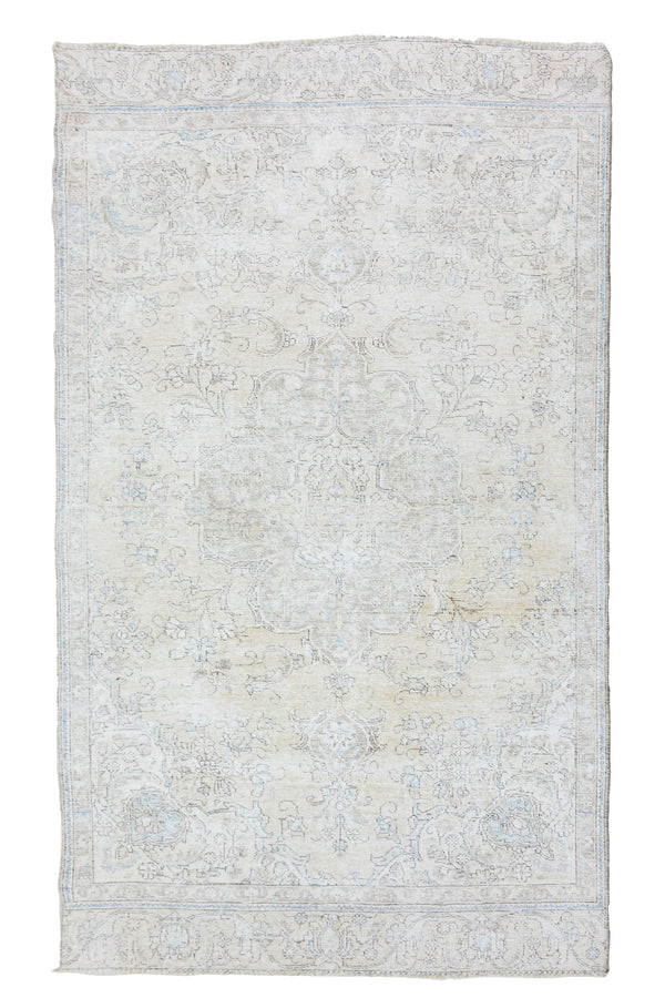 Stone-washed Vintage Persian Rug, 140 x 275 cm