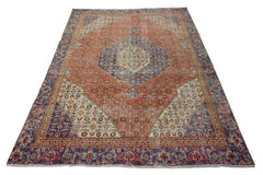 DISTRESSED Vintage Persian Rug, 229 x 303 cm