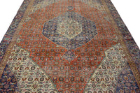 DISTRESSED Vintage Persian Rug, 229 x 303 cm