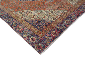 DISTRESSED Vintage Persian Rug, 229 x 303 cm