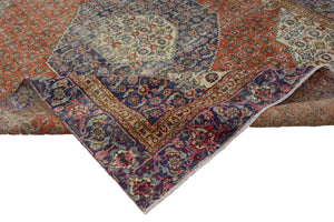 DISTRESSED Vintage Persian Rug, 229 x 303 cm