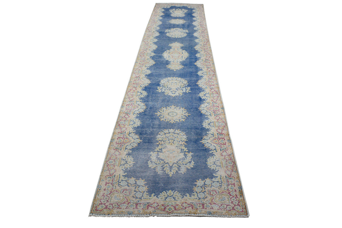 Vintage Kerman Runner Rug – Oatmeal Mist
