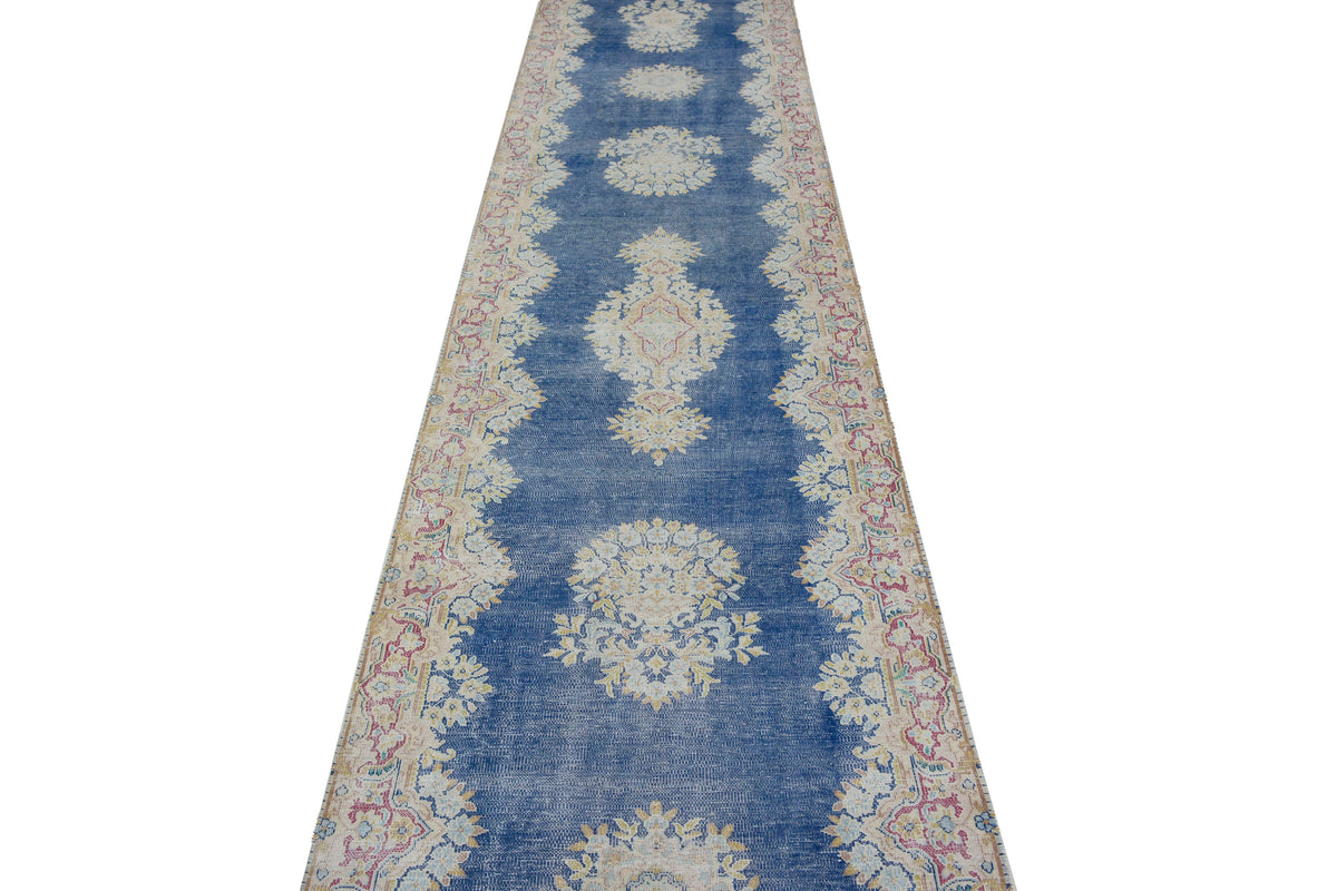 Vintage Kerman Runner Rug – Oatmeal Mist