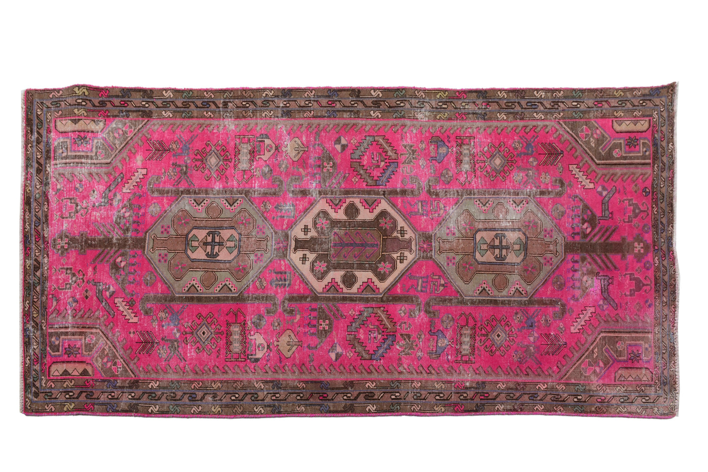 Vintage Shiraz Persian Rug – Stone Mandala