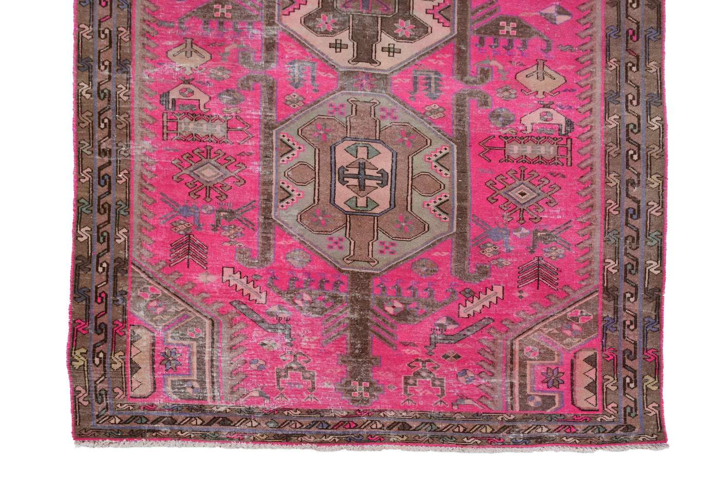 Vintage Shiraz Persian Rug – Stone Mandala