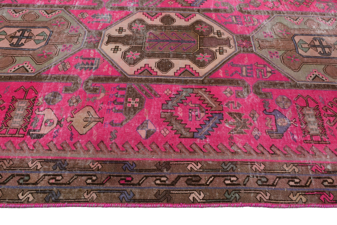 Vintage Shiraz Persian Rug – Stone Mandala
