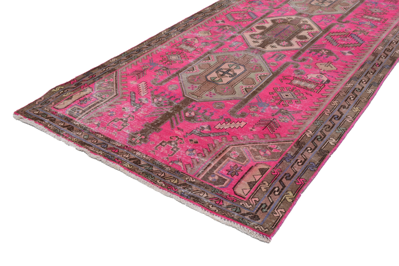 Vintage Shiraz Persian Rug – Stone Mandala