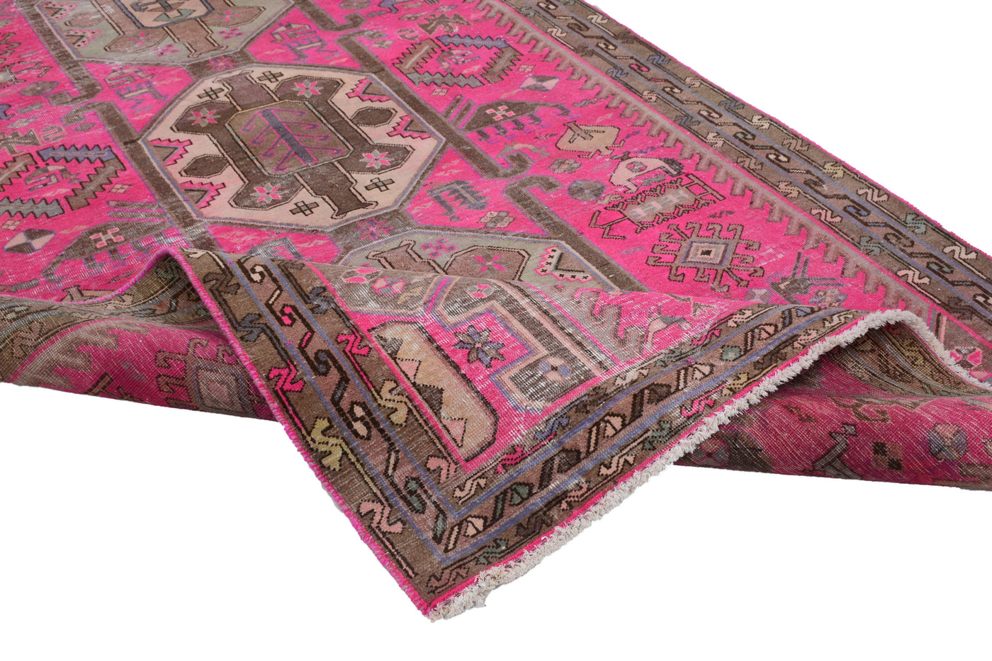 Vintage Shiraz Persian Rug – Stone Mandala