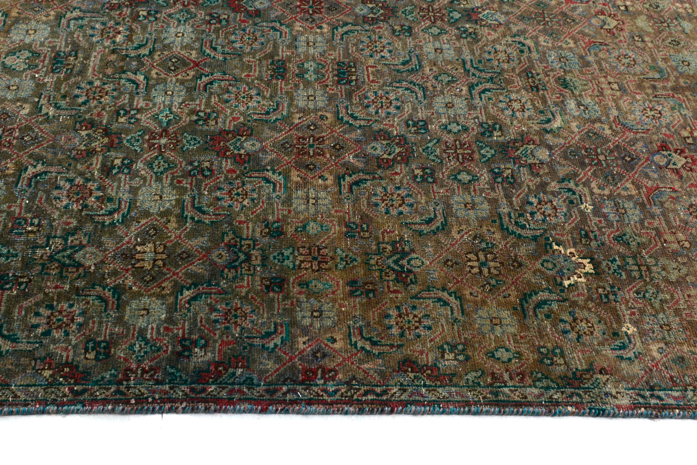 Vintage Shiraz Persian Runner – Graphite Mirage
