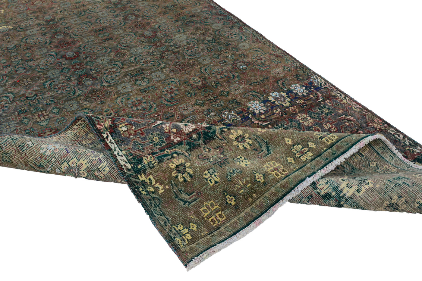 Vintage Shiraz Persian Runner – Graphite Mirage