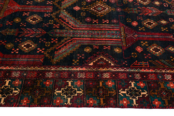 Shiraz Vintage Persian Rug, 123 x 255 cm