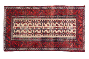 Shiraz Vintage Persian Runner, 110 x 320 cm