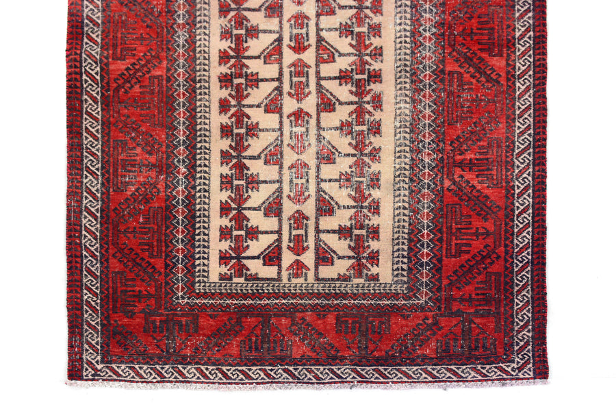 Shiraz Vintage Persian Runner, 110 x 320 cm