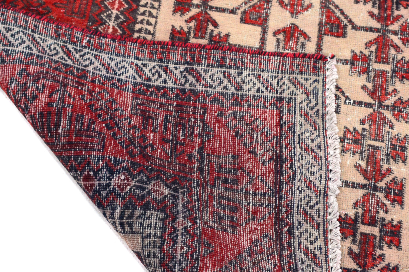 Vintage Shiraz Persian Runner Rug – Pomegranate Fade